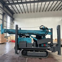 Machine de forage multifonctionnelle sur chenilles pour la forage de puits d'eau et le forage de roches