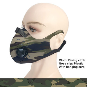 Logotipo personalizado de lucha contra la contaminación de polvo filtro máscara de media mascarilla de ciclo al aire libre - Product Image 6