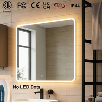 Nouvelles lampes miroir LED murales intelligentes OEM ODM NewThingLine IP44 avec fonction anti-buée, mémoire et contrôle tactile pour salle de bain minimaliste