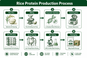 Proteína de Arroz Integral TianJia, Kosher, HALAL, Proteína Vegetal para Nutrición Deportiva <span class=keywords><strong>y</strong></span> Alternativas a la Carne, a Granel - Product Image 3