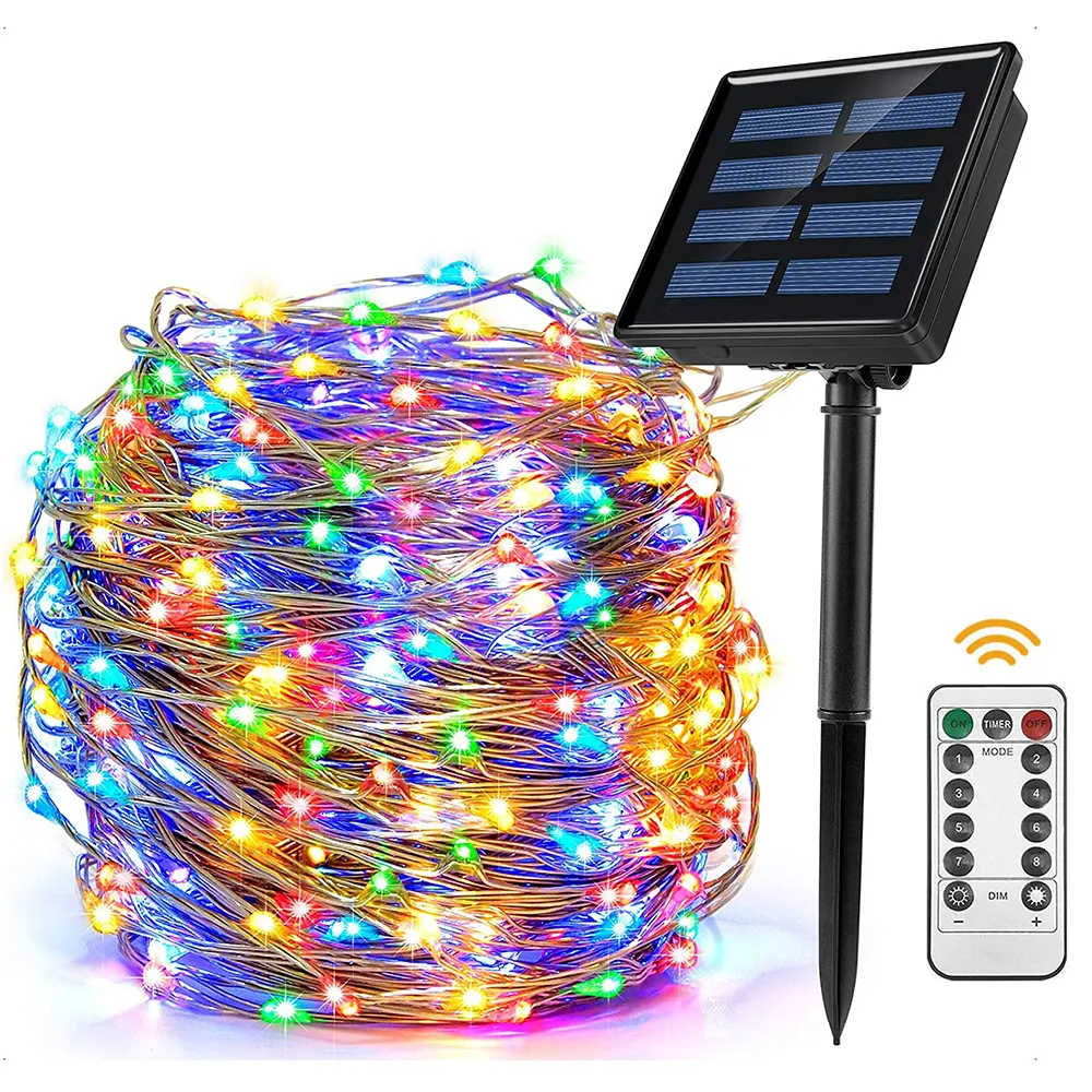 Best Outdoor Solar Panel Pack Led Count Copper Wire Mirco Garland String Lights