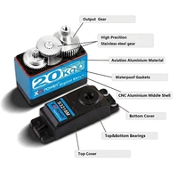 Servomoteur numérique XQ POWER XQ-S3218M 20kg à couple élevé, étanche IP66, engrenages métalliques, boîtier central en aluminium, pièces pour camions et avions RC