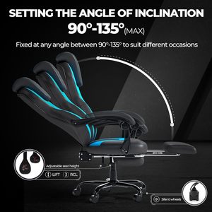 Regalo Sorpresa de Navidad, Silla Gamer Oyuncu Koltuu, Ajustable en Altura, Blanca, Silla de Escritorio para Simulación de Carreras, Scorpion 2 Pro Ps5, Silla de Juego Scorpion - Product Image 4