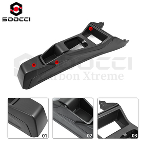 Copertura Console Centrale in Fibra di Carbonio Secca per <span class=keywords><strong>BMW</strong></span> G80 G81 M3 G82 G83 M4 G87 M2, Rivestimento Cruscotto con Caricatore Wireless/Portabicchieri - Product Image 2
