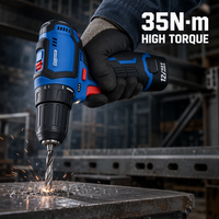 Perceuse sans fil 12V, perceuse électrique au lithium sans balais DCJZ23-10(E) pour le bricolage à domicile