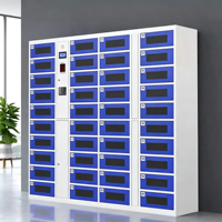 Armoire de recharge centralisée intelligente pour tablettes, téléphones portables et outils, avec déverrouillage par carte et reconnaissance faciale