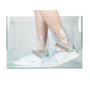 नई उत्पाद आउटडोर यूनिसेक्स निविड़ अंधकार चलने प्लास्टिक बारिश जूते कस्टम मुद्रण जूते बारिश जूते शामिल - Product Image 2