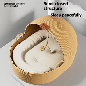 Coussin carré super respirant en corde <span class=keywords><strong>de</strong></span> coton tressée pour chaton, idéal pour l'automne et l'hiver, confortable pour le salon, utilisable toute l'année - Product Image 2