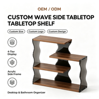 Support de rangement pour tasses à café en carton, quatre niveaux, type sur pied, moderne, robuste, non pliable, organisateur de bureau multifonctionnel