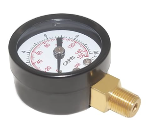 Novo Manômetro de Pressão com Rosca NPT Macho de 1/4\" 0 a 300 PSI Garantia de 1 Ano para Uso em Varejo e Fábrica - Product Image 6