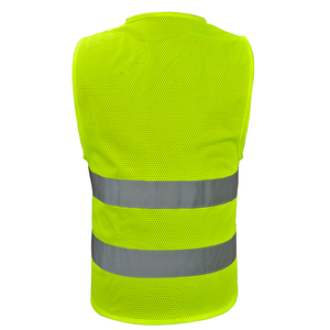 <span class=keywords><strong>Gilet</strong></span> réfléchissant haute visibilité et haute luminosité durable en gros pour la construction routière, vêtement en tissu maillé 100 % polyester - Product Image 2