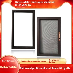 Tùy Chỉnh Thép Không Gỉ Khóa Kim Cương Lưới Cửa Sổ Nhôm Hợp Kim Cố Định Vào Trong Mở Cửa Bản Lề Cho Căn Hộ Sử Dụng - Product Image 2