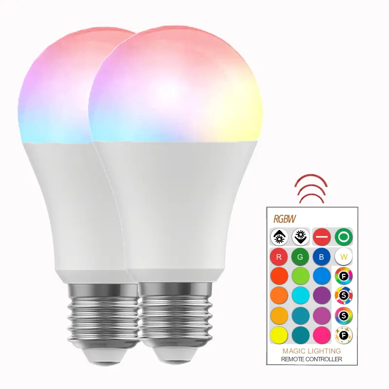 Remote Control 10W Smart Bulb Tuya Color Changing RGB Smart Led Light Bulbs Rgbcw Home Color Changing Led Smart Light Bulb