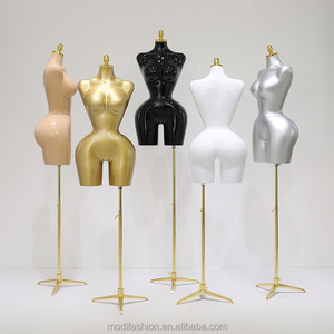 Mannequin Femme Galbé BBL Brésilien Demi-Corps Grande Taille Mannequin Buste Haut Doré sur Pied pour Femmes à Forte Poitrine Offre Spéciale - Product Image 4
