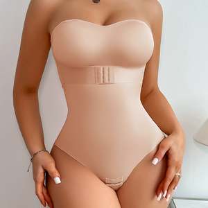 Faja Moldeadora sin Tirantes con Control de Abdomen y Sujetador Integrado para Mujer, Faja Reductora Ligera Tipo Tanga - Product Image 3