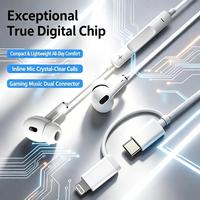 Écouteurs intra-auriculaires haute fidélité 2-en-1 à double interface (Type C / Lightning) – Nouveauté en promotion