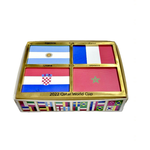 Cờ bóng đá tùy chỉnh chất liệu PET/Giấy bền, bán buôn quà tặng CS - Bộ sưu tập 4 đội tuyển quốc gia hàng đầu dành cho phòng, quán bar, văn phòng - Product Image 1