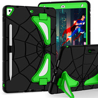 Étui antichoc robuste pour iPad 10.2 7e, 8e, 9e génération (2019, 2020, 2022) avec support pliable et bandoulière, design animé pour enfants