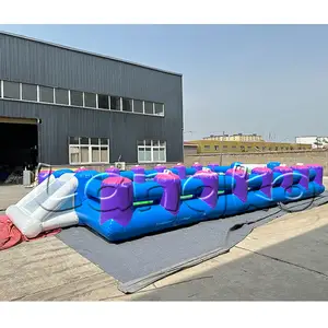 Indoor outdoor commercial portable football pitch inflatable human soccer field for sale