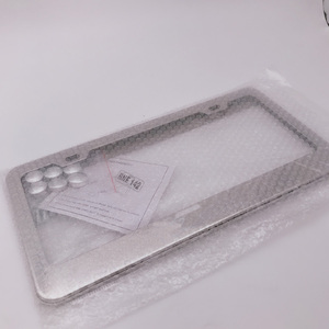 Chrome-Marco de placa de matrícula de coche, impresora personalizada de aluminio, tamaño de EE. UU. - Product Image 3