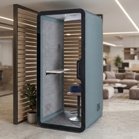 UNIBOOTH - Cabine de bureau insonorisée, ignifuge ASTM-E84, 33 dB, ISO 23351, installation rapide en 30-45 minutes, pour espace de coworking, studio, meilleur rapport qualité-prix