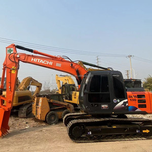 รถขุดมือสองฮิตาชิ zx130 zx120 ขนาด 13 ตัน จากโรงงานโดยตรง พร้อมหัวเจาะไฮดรอลิก - Product Image 1