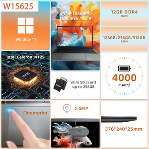 Mới Bán Buôn Tùy Chỉnh Cấu Hình Kinh Doanh Máy Tính Xách Tay 15.6 Inch 12GB/16GB RAM Intel Celeron J4125 Văn Phòng Máy Tính Xách Tay Cho Công Ty Sử Dụng - Product Image 2