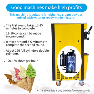 <span class=keywords><strong>Appareil</strong></span> commercial professionnel <span class=keywords><strong>pour</strong></span> la fabrication de glaces molles, de gelato et de glaces crémeuses avec pompe à air et sirop de confiture - Product Image 3