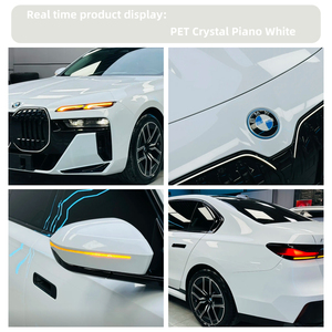 PVC ad alte prestazioni pellicola in vinile Non sbiadita pianoforte in cristallo bianco elettro-ottico in metallo PET per il colore della carrozzeria cambia pellicola per auto - Product Image 4