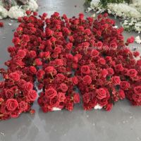 Arche de mariage en fleurs artificielles de haute qualité pour la décoration de mariage, vente chaude en usine