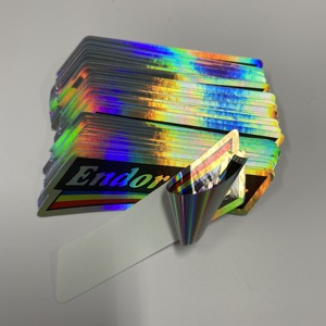 防水レインボーレーザーホログラムステッカー カスタムロゴ ノートブック装飾 ダイカット グリッターホログラフィックステッカーラベル - Product Image 5