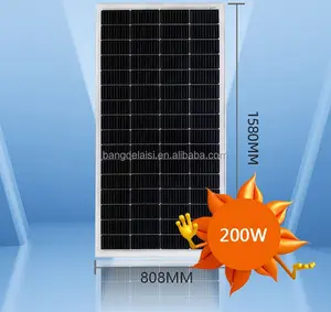 Fabricants chinois 100 watt 150 watt 200 watt Panneau solaire demi-cellule bifacial Panneau solaire Usine Vente en gros