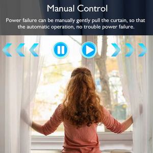 Lifelibero Tuya rideaux électroniques intelligents Mini interrupteur Double <span class=keywords><strong>corniche</strong></span> automatisée pour baie vitrée batterie au Lithium bureau intelligent - Product Image 3