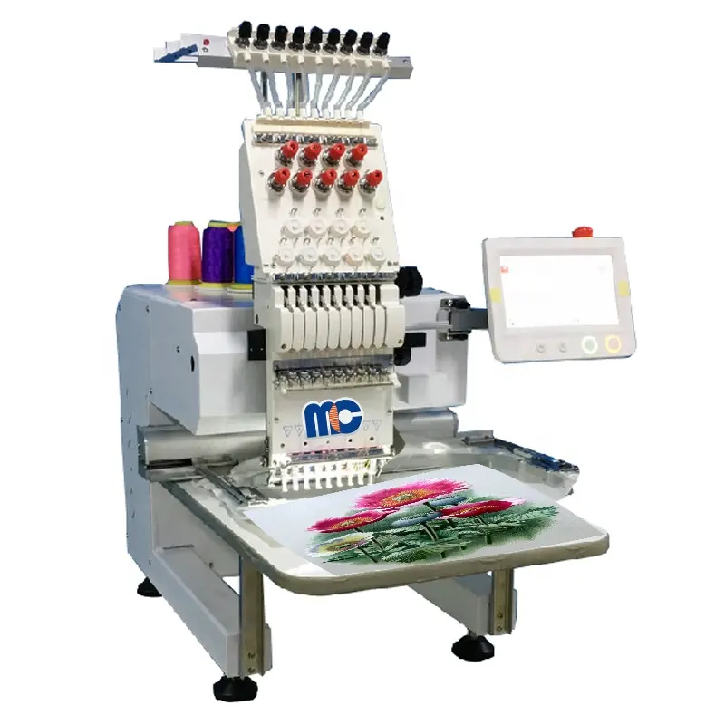 China factory direct sale cheapest 1/2/4 heads 9/12/15 needles T-shirts ca p auto monogram embroidery machines