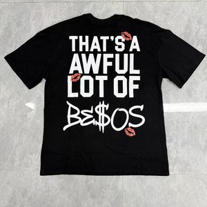 Camiseta de Hombre de Alta Calidad, 100% Algodón, Cuello Redondo, Estampado de Letras, Capacidad de Escaneo Reflectante, con la Frase 'THAT'S a AWFUL LOT of COUGH SYRUP' - Product Image 1