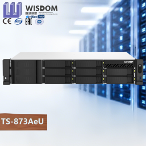 NAS en rack 8 baies QNRPs TS-873AeU-RP économique avec processeur AMD quad-core DDR4 pour la virtualisation et le stockage de données d'entreprise - Product Image 1