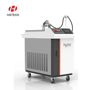 HGTECH 1500W 2000W 3000W Portable 3 In 1 Multi-functional Laser Cleaning Cutting Welding Machine for Metal Use