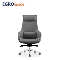 EGROspace Mobilier ergonomique de direction en cuir Vente en gros Chaise de bureau pivotante pour ordinateur pour le travail assidu