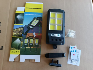 Süper parlak güneş sokak lambası bahçe açık güvenlik LED COB yol lambası su geçirmez hareket sensörü duvar güneş sokak lambası - Product Image 6