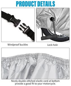 Housses de Moto Couverture Complète de Moto Couverture de Pluie Extérieure 190T - Product Image 3