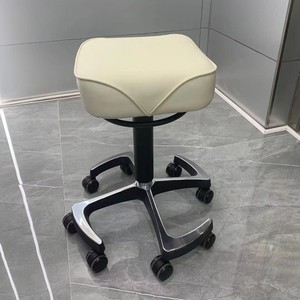Hydraulic Pedicure <b>Stool</b> <b>Salon</b> Foot Spa Chair Swivel Rolling Nail Technician Seat Metal Base for Beauty Studio - Product Image 3