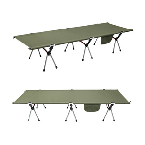 Lit de camping pliable ultraléger d'extérieur, compact et portable, lit de sieste pour le bureau, lit de randonnée, lit de plage BC256 - Product Image 1