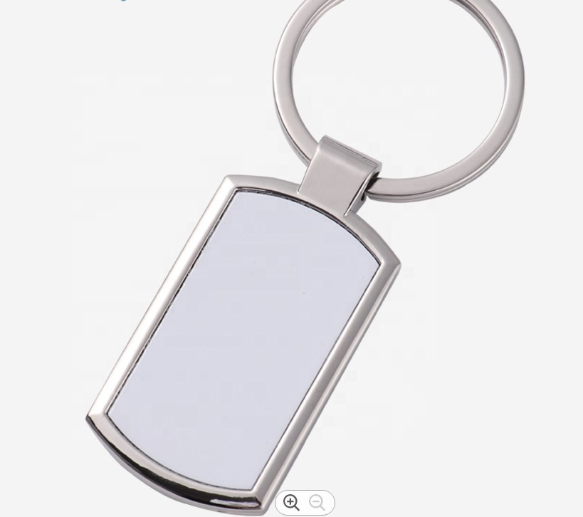 Lancoda DIY металлический сублимационный пустой металлический брелок под заказ