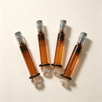 Seringue en verre ambré de 1 ml, 2 ml, 3 ml, 5 ml, avec embout Luer Lock, pour le remplissage de liquides visqueux et photosensibles