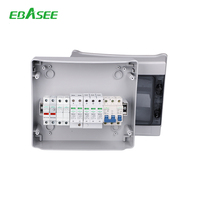 Caja Combinadora de 36 Vías y 24 Cadenas AC/DC, EBASEE o OEM, Fotovoltaica, 1000v, Impermeable, de Plástico, para Panel Solar Fotovoltaico