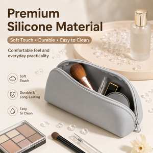 Sac de toilette et cosmétique en silicone personnalisable YMS pour le rangement dans la salle de bain, le maquillage et les voyages - Product Image 3