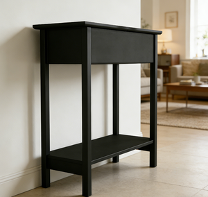 <span class=keywords><strong>Mesa</strong></span> <span class=keywords><strong>Consola</strong></span> <span class=keywords><strong>Plegable</strong></span> Delgada - MDF, Compatible con Enchufes Estadounidenses, Ecológica y Duradera, Mueble para Sala de Estar - Product Image 2