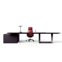 Ensemble de mobilier de bureau exécutif minimaliste à commande intelligente et réglable, au style design moderne - Bureau de PDG