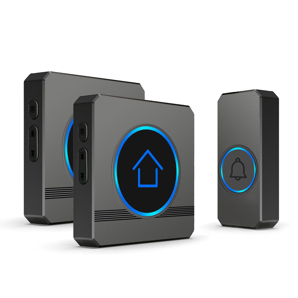 Modern Waterproof Wireless Doorbell for Hotels Custom Ringtones