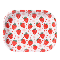 Usine en gros pas cher prix conceptions personnalisées fumer plateau roulant métal fer blanc herbe tabac plateaux pour accessoires de fumer